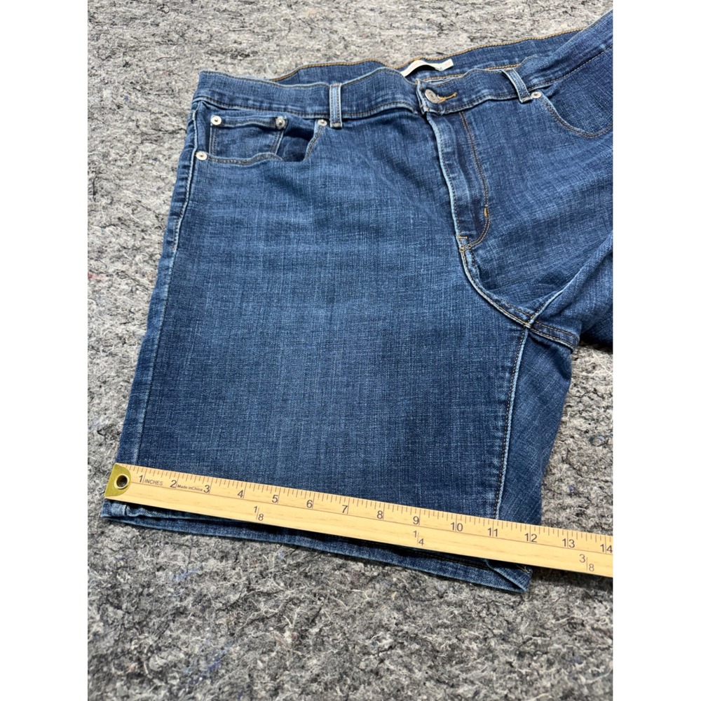 Levis Classic Short Womens 32 Blue Denim Medium Wash Stretch Jean Shorts 29694 - Picture 3 of 10
